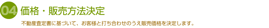 価格・販売方法決定